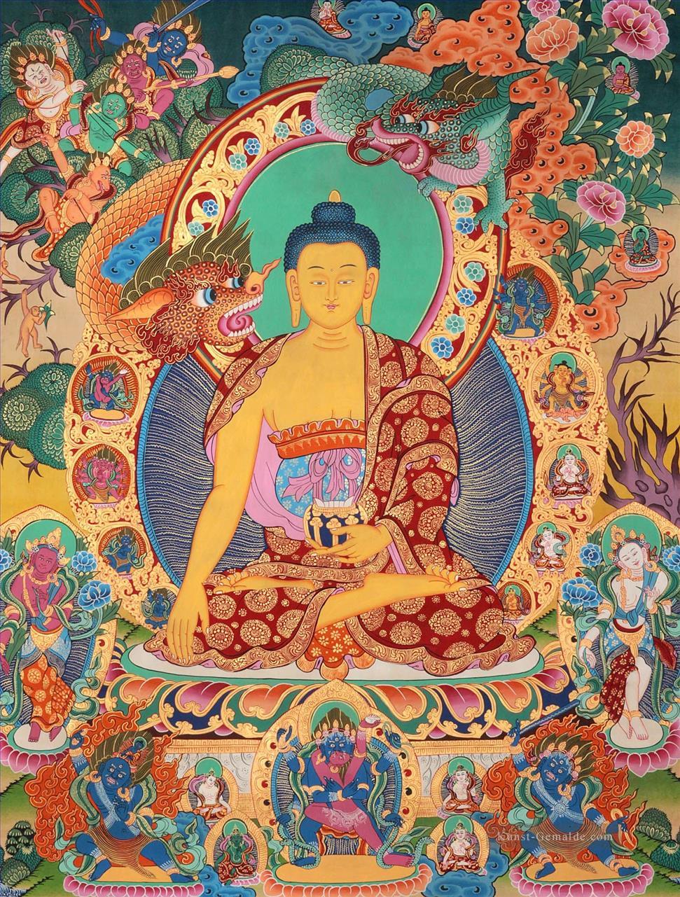 Buddha Thangka schadelt dem Buddhismus Ölgemälde